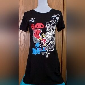 MiiVoo Punk T-shirt Mini Dress size M     (3-017)